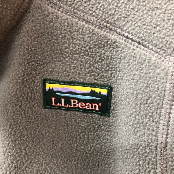 L.L Bean Boys fleece zip up jacket medium 10/12 - Picture 11 of 12
